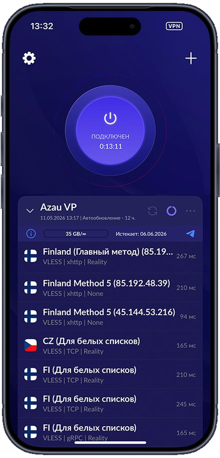 Скриншот приложения AZAU VPM
